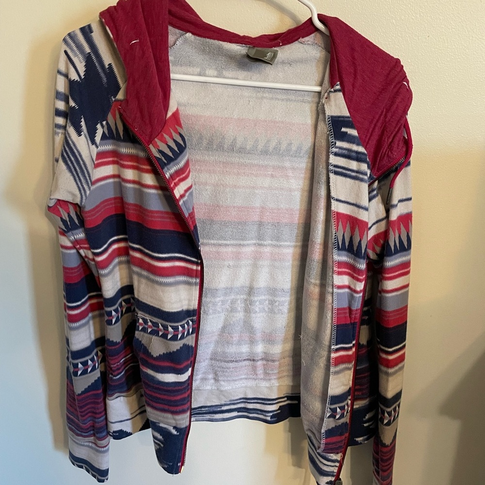 Aztec print Buckle jacket